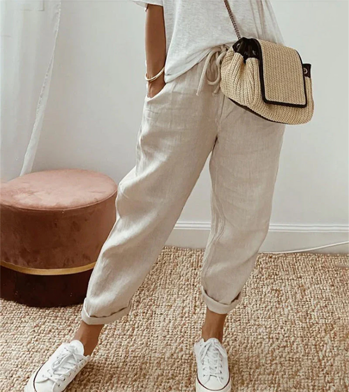 MIRIAM | Pantalón Elegante de Lino