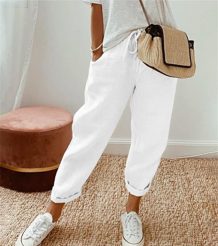MIRIAM | Pantalón Elegante de Lino