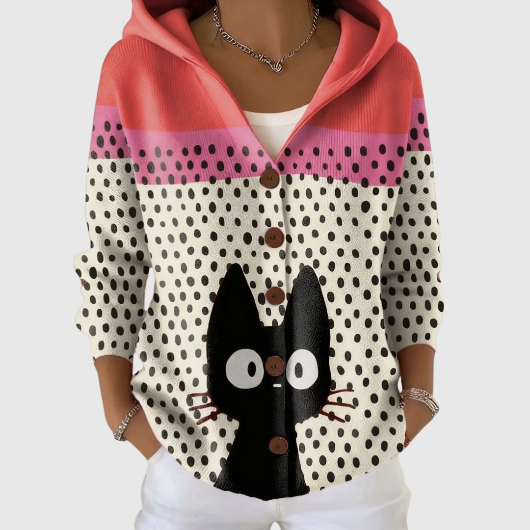 LAIA | Chaqueta de Punto con Capucha