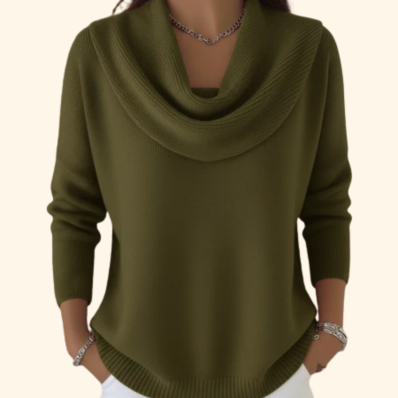 AMPARO | Jersey Cuello Drapeado