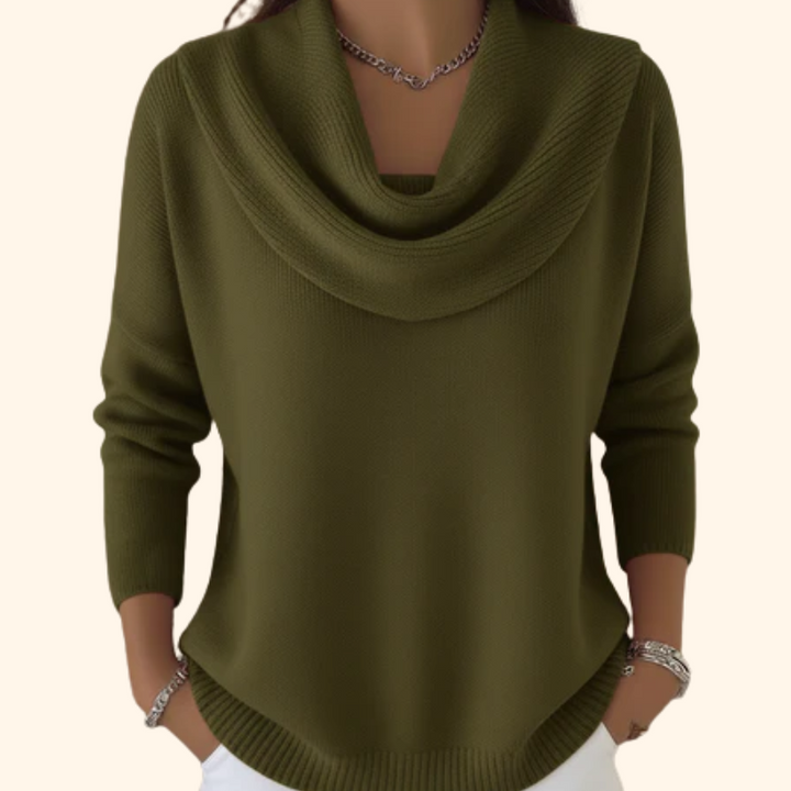AMPARO | Jersey Cuello Drapeado