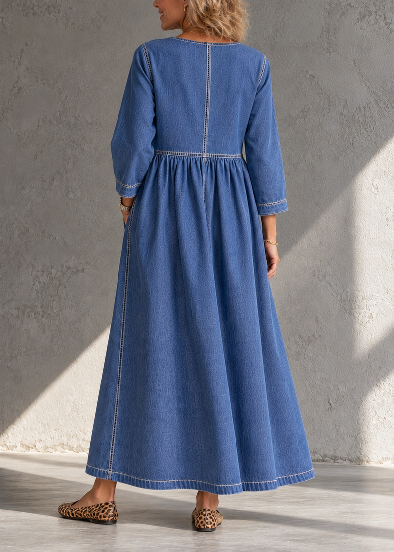 IRIS | Vestido Midi Denim Vintage