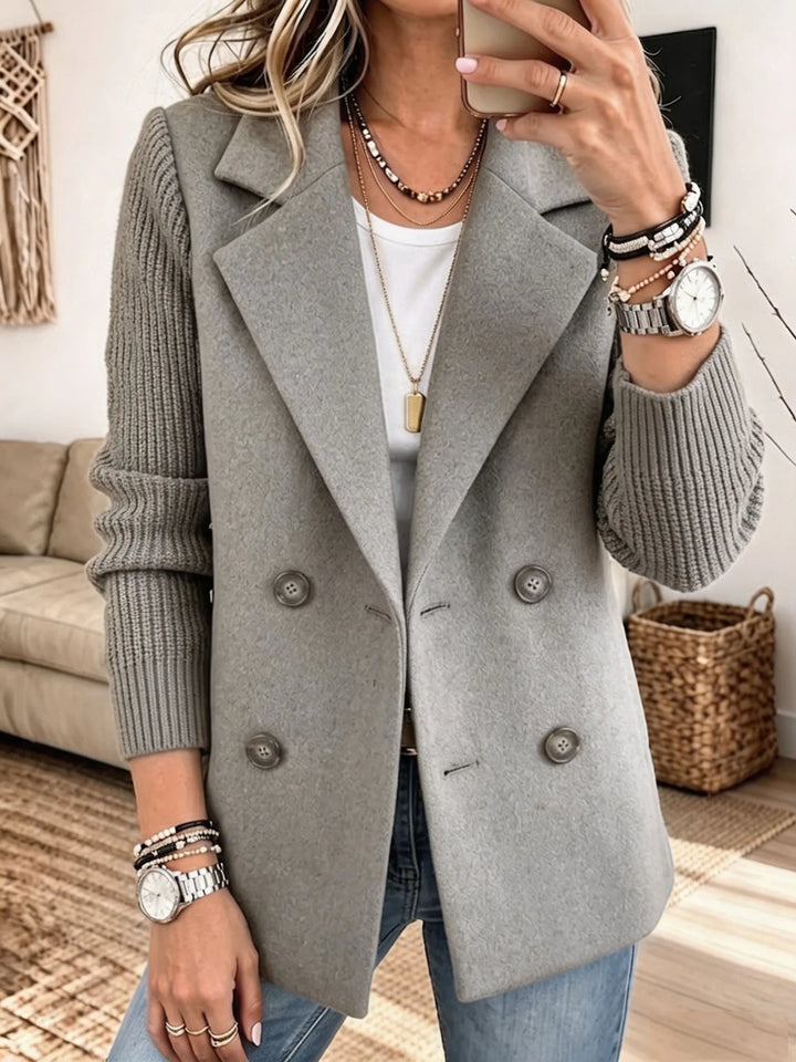 PAULA | Blazer Elegante con Mangas de Punto