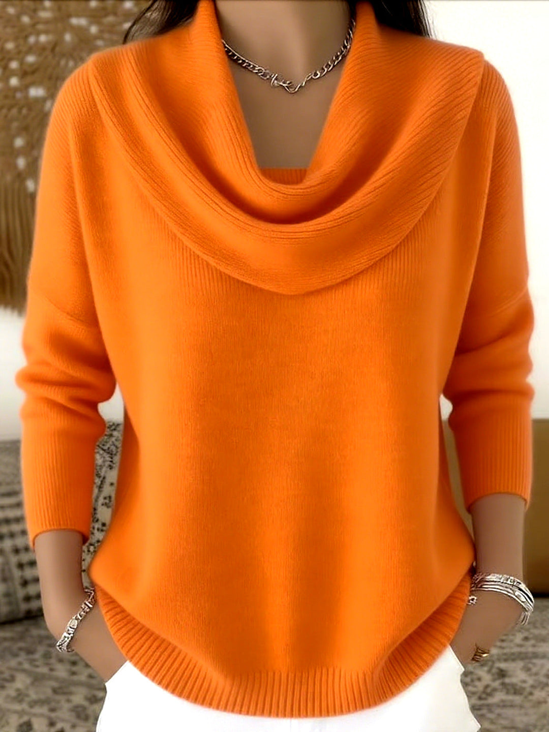 AMPARO | Jersey Cuello Drapeado