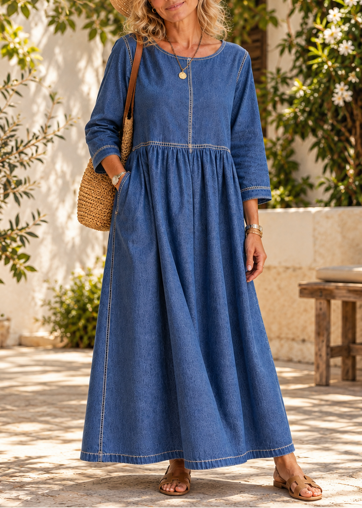 IRIS | Vestido Midi Denim Vintage