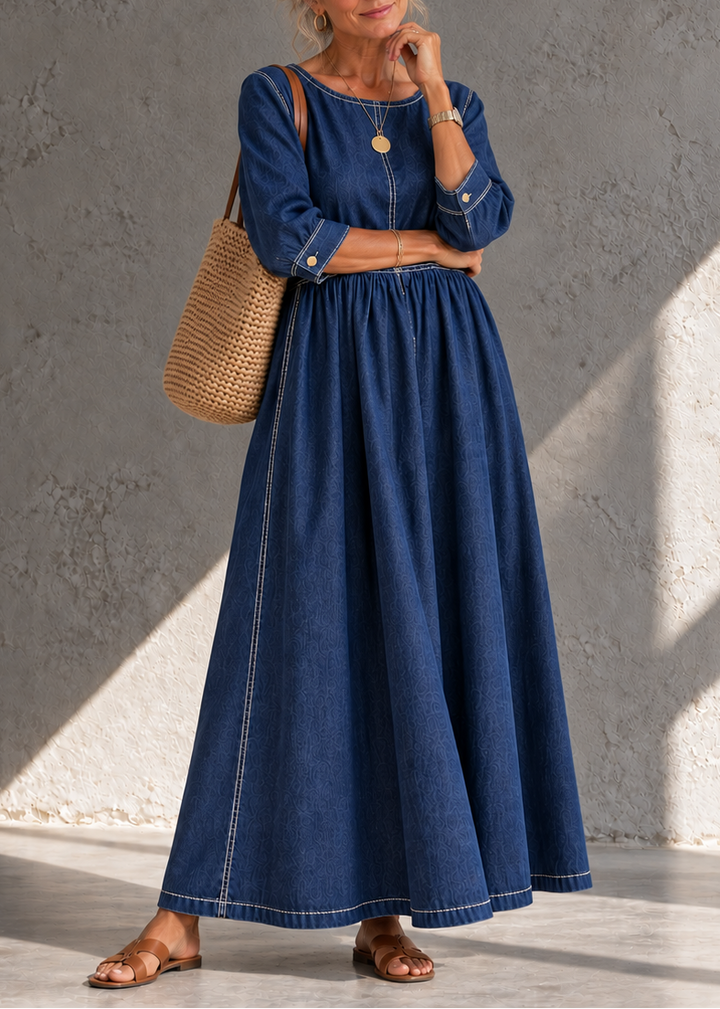 IRIS | Vestido Midi Denim Vintage
