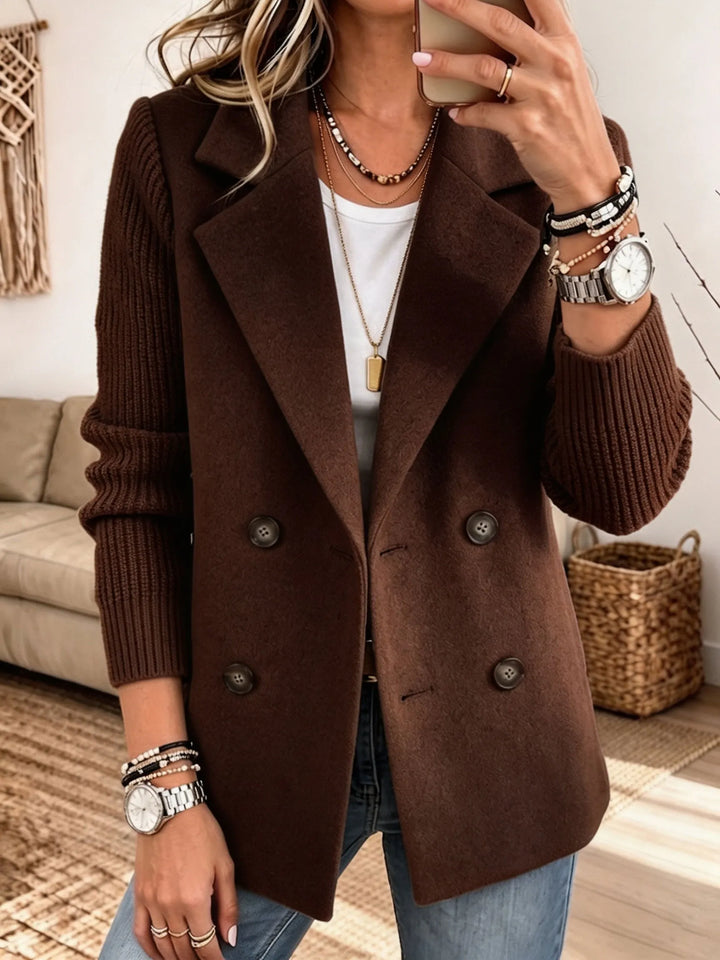 PAULA | Blazer Elegante con Mangas de Punto