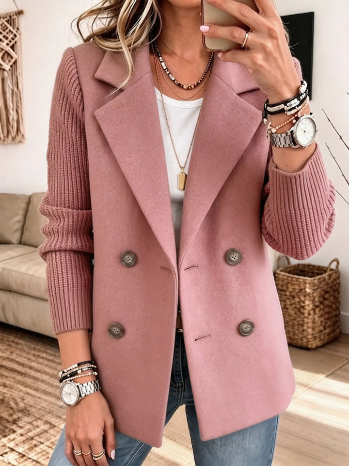 PAULA | Blazer Elegante con Mangas de Punto