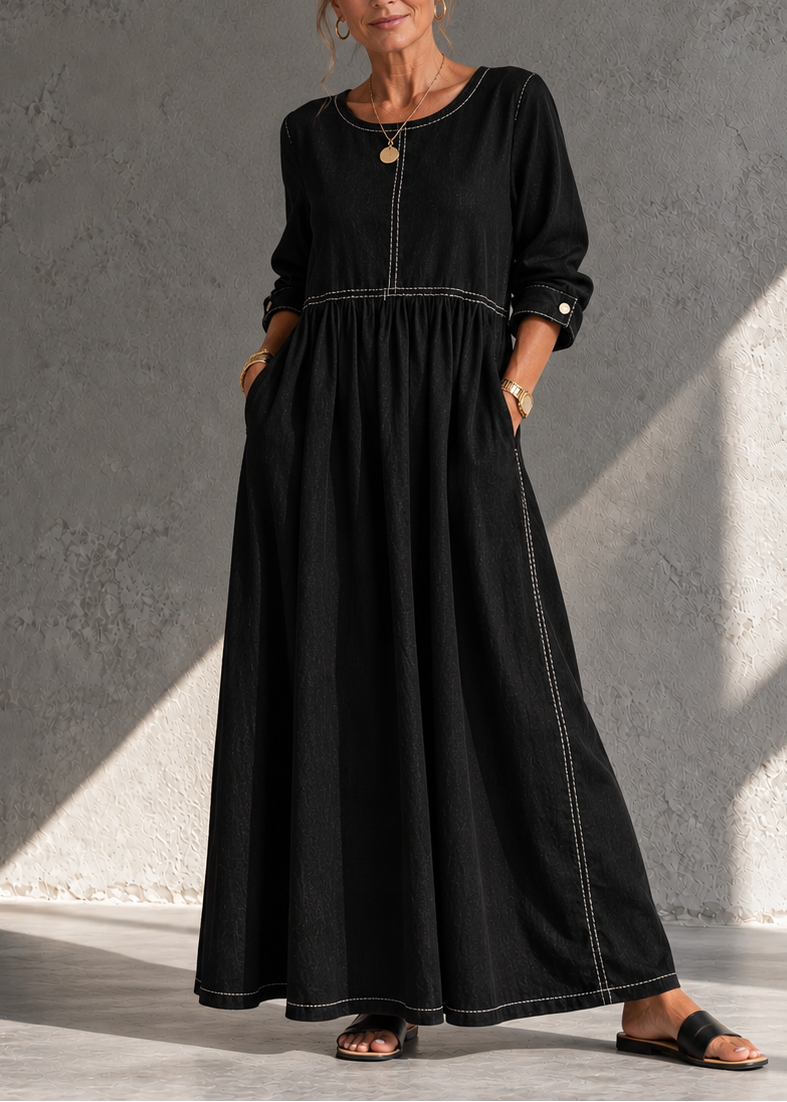 IRIS | Vestido Midi Denim Vintage